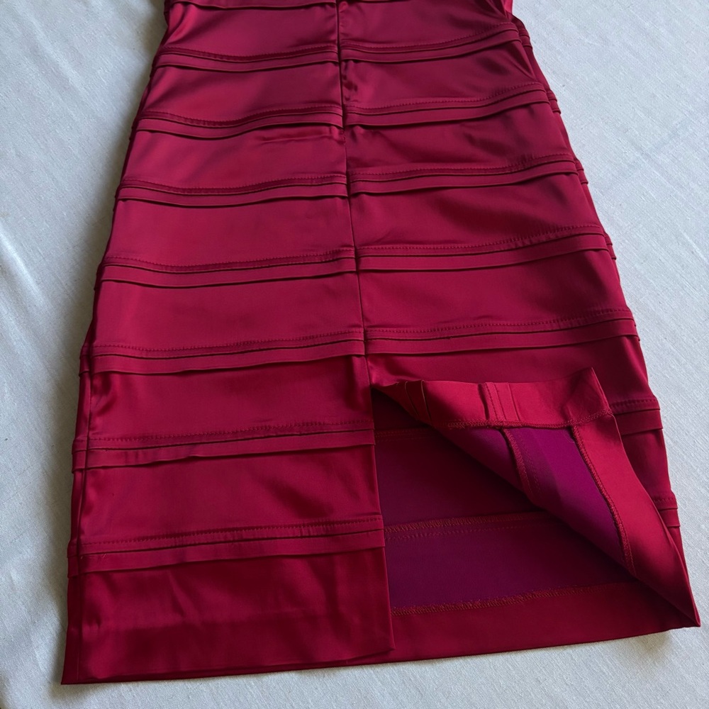 Calvin Klein Red Sleeveless Sheath Midi Dress Women’s Size 4 - Picture 6 of 11